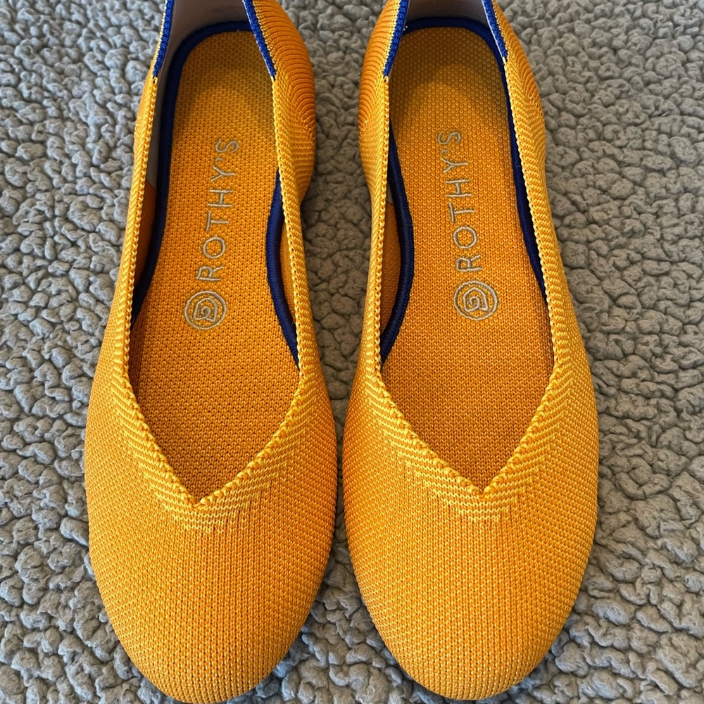 Rothy’s Lemondrop flats, size 7.5